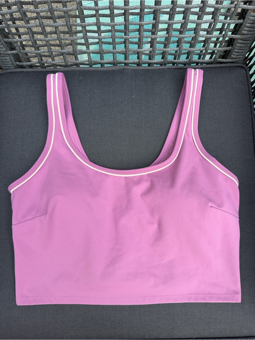 Workout Tank with Built in Bra - Joylab Pink Mauve Tank Top